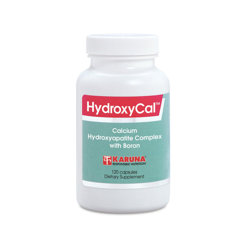 Karuna HydroxyCal 120 Vegetarian Capsules | Microcrystalline Hydroxyapatite, Vitamin K, C & D3, Manganese, Calcium Citrate, Horsetail, Phosphorus, Magnesium, Boron