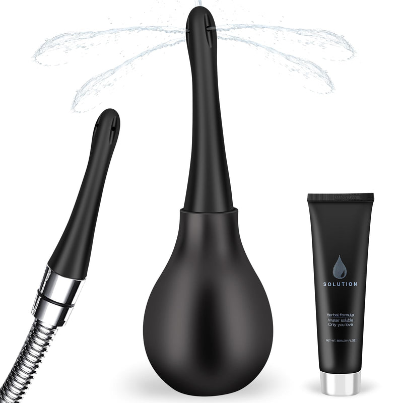 [Australia] - Enema Bulb Anti Backflow Anal Douche Kit with Lube for Men&Women 