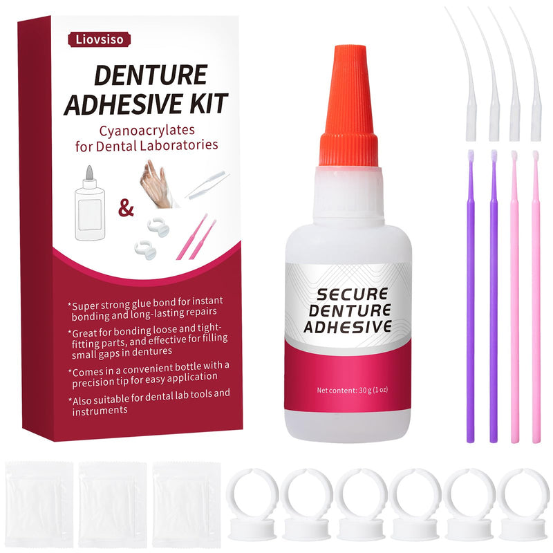[Australia] - Dental Lab Instant Bonding Dental Glue (1oz), Repair Cracks & Secure Loose Teeth, Experience a Secure Bond That Lasts from Days to Weeks 