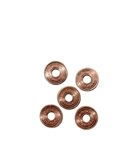 [Australia] - Tambe ka sikka/Copper Coins/Tambe ke Sikke 5 pcs for Pooja, Rituals and Diwali Pooja Pack of 5 