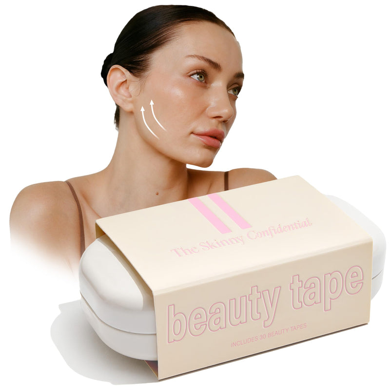 [Australia] - The Skinny Confidential Beauty Tape for Sleeping - Beauty Tape for Snoring Promotes Sculpted Jawline, Brighter Eyes, & Energy - Lip Plumping Sleep Beauty Tape Supports Stronger Chin Profile (30 Count) 