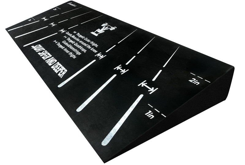 [Australia] - Squat Wedge Block, Professional One-Piece Heel Elevated Slant Board for All-Position Squats, Knees Over Toes, Weightlifting, Calf Stretches ect.. Home and Gym Equipment. 