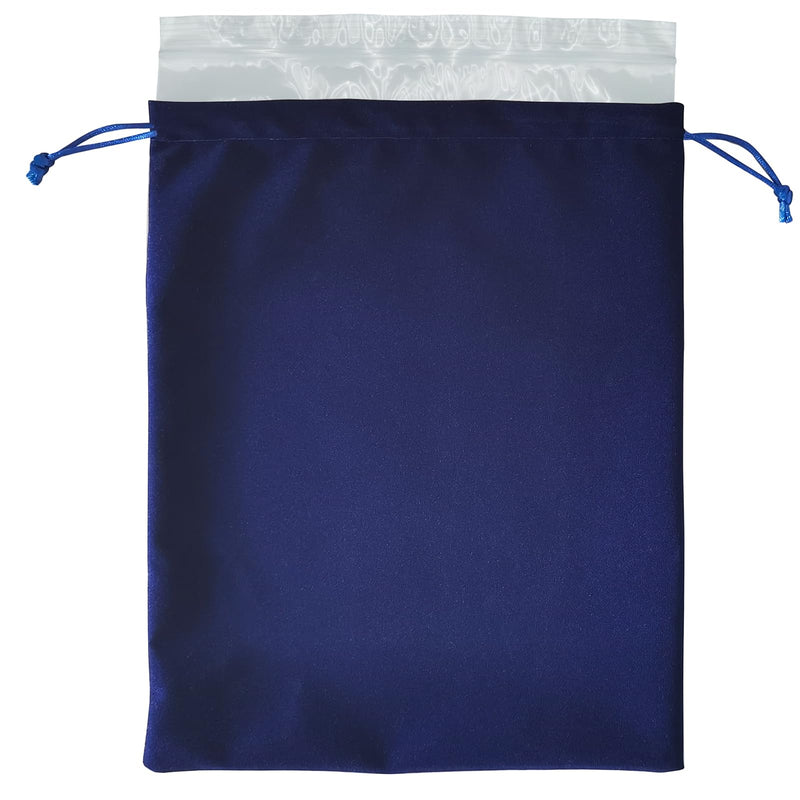 [Australia] - Blue Velvet Cremains Urn Bag for Human Ashes - For Use Inside the Urn - Size 10" X 12" (230 Cubic Inches Capacity) - Includes a Resealable PE Material Ashes Storage Bag Blue Large 