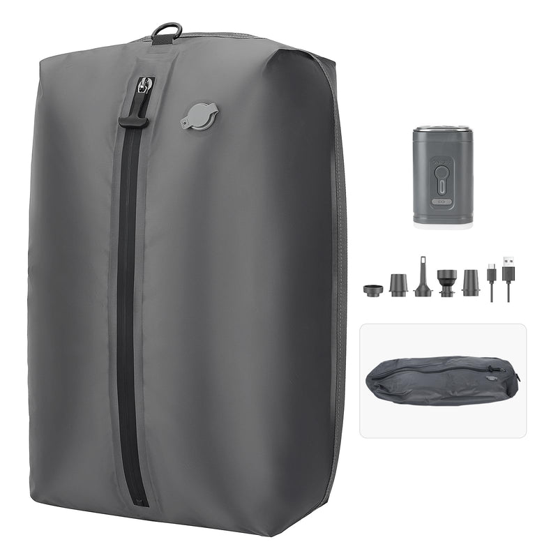 Vacuum bags for travel,17.5L Reusable vacuum bags for luggage,Waterproof compression bag Space Saver Bags for Suitcases Backpack Travel and business(1PC+Pump) 1PC+ PUMP 17.5L