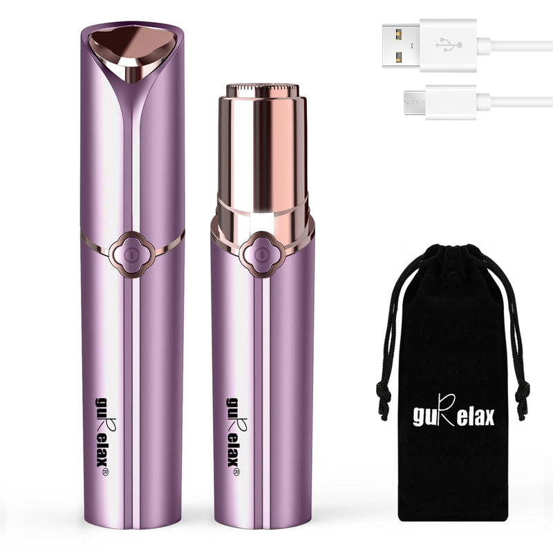 Facial Hair Removal for Women, Painless Electric Facial Hair Remover for Face, Chin，Upper Lip with USB Rechargeable Purple