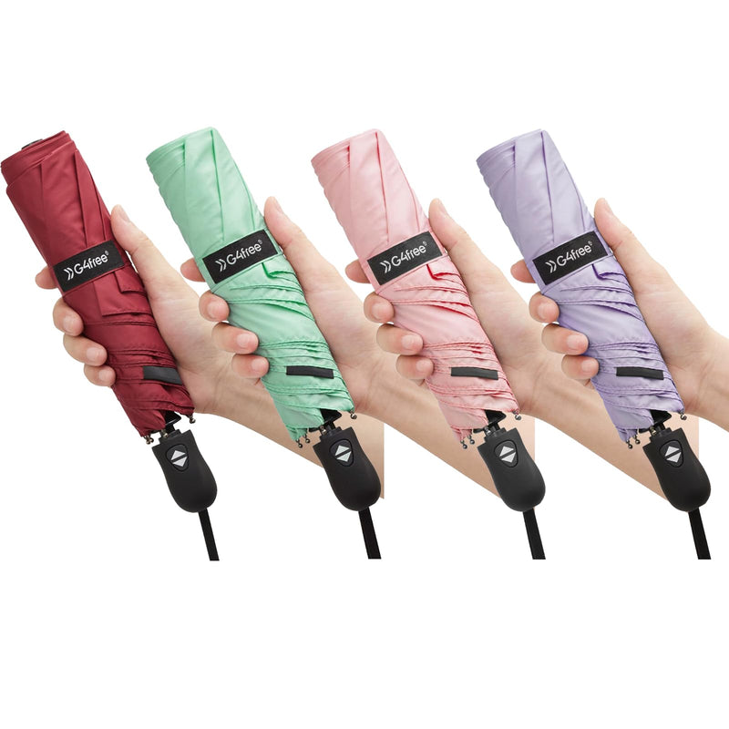 G4Free Travel Umbrella Ultralight UPF 50+ UV Protection Compact Umbrella Super Slim Small Mini Automatic Open and Close