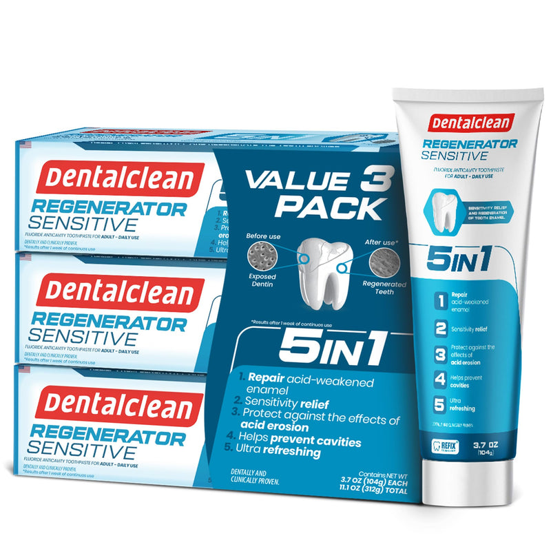 [Australia] - Pack of 3 Regenerating Tooth Gel - Natural Mint, Enamel Regeneration and Cavity Prevention - 3.7 oz 104g 1.2 Ounce (Pack of 3) 