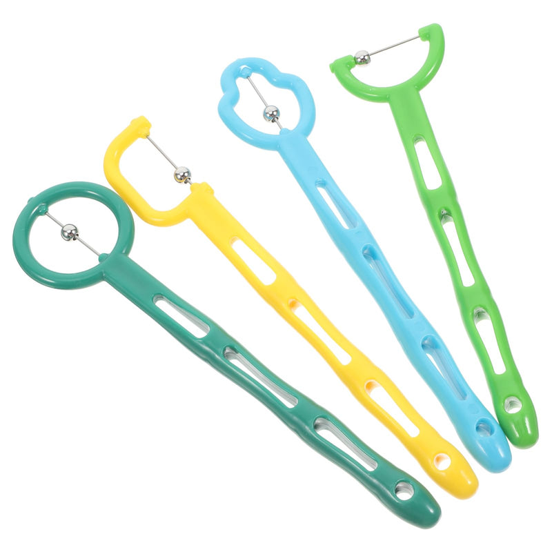 [Australia] - 4 Pcs Tongue Trainer Tongue Tip Exercise Tool Oral Muscle Exerciser Kids Tongue Tip Lateralization Elevation Tools Speech Talk Tool for Stiff Tongue Clear Speech 