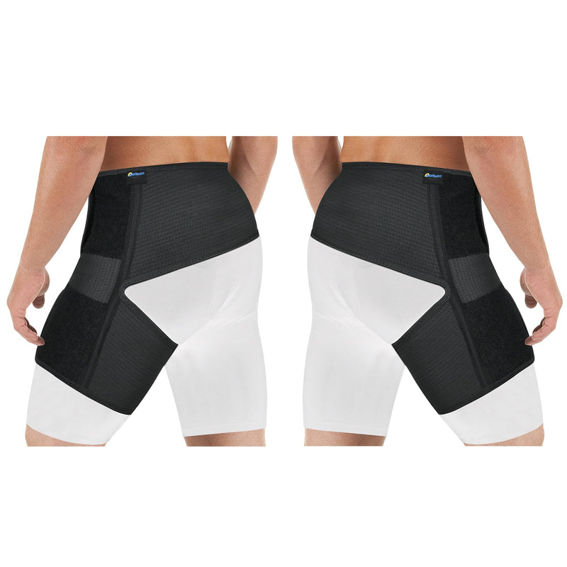 Tenbon Hip Brace for Sciatica Pain Relief Compression Wrap for Sciatic Nerve, Hamstring Pull, Hip Flexor Strain, Groin Injury, Pulled Thigh SI Belt Sacroiliac Joint Support Stabilizer for Men, Women