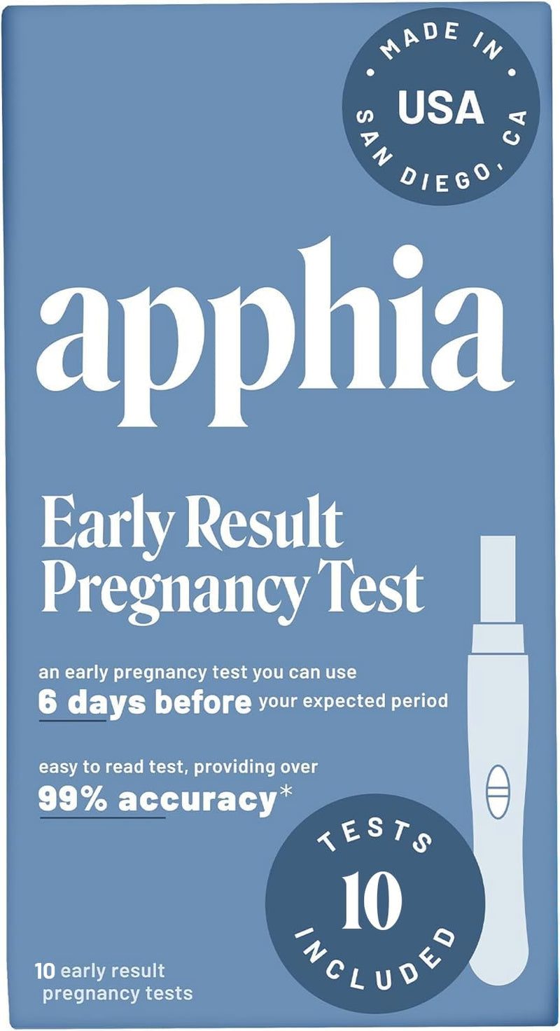[Australia] - Apphia Early Detection Pregnancy Test (10 Pack) | Midstream Pregnancy Test | hCG Test Strips | Get Results 6 Days Sooner – Made in The USA 