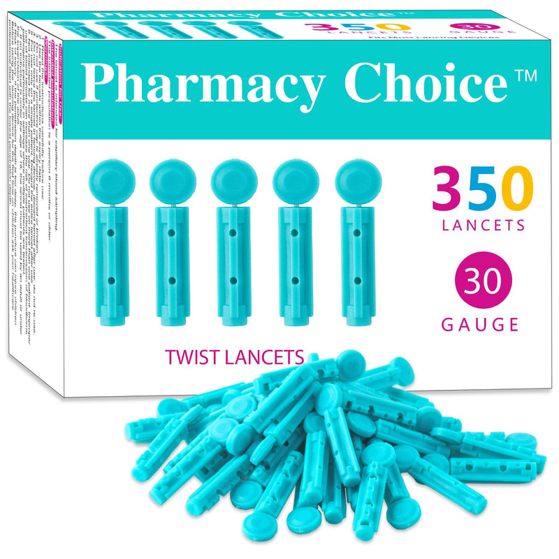 [Australia] - Blood Lancets,Twist Top Lancets for Lancing Devices,350 Count Ôºå30 Gauge Diabetes Lancets for Blood Glucose Testing,Light Green 