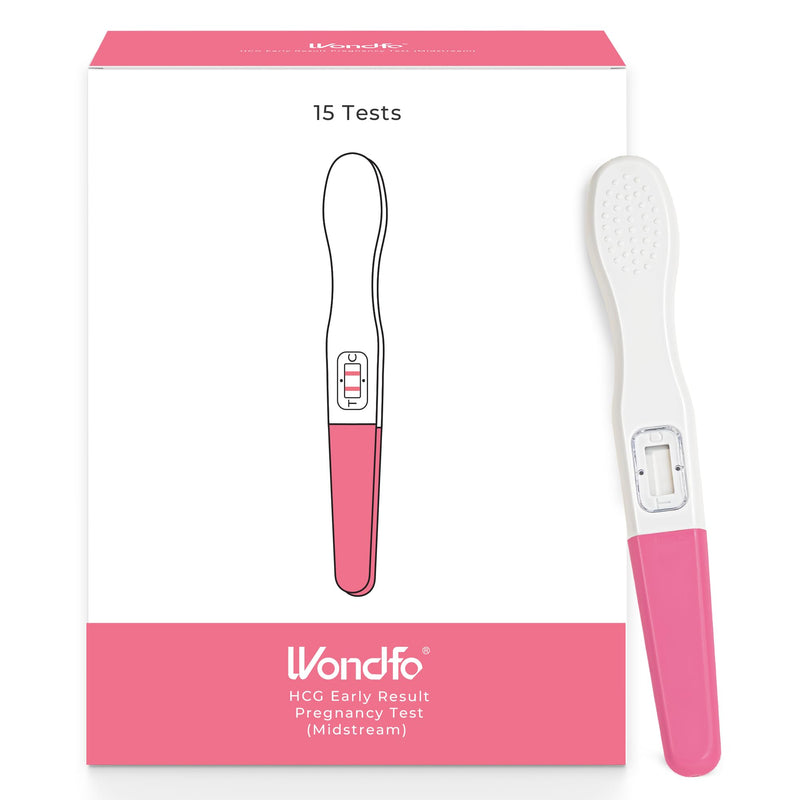 Wondfo Early Result Pregnancy Test Sticks-6 Days Before Missed Period | Simple Urine Stream Test, Clear Double Line,Reliable Home Self-Testing,Sensitive HCG Detection 15 Pack