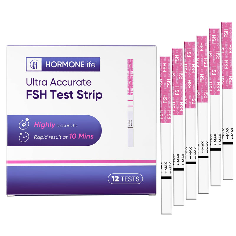 HORMONElife FSH Test Strips for Women Menopause Hormone Balance 12-Pack | Ideal For Women Monitoring Hormone Balance & Fertility Changes