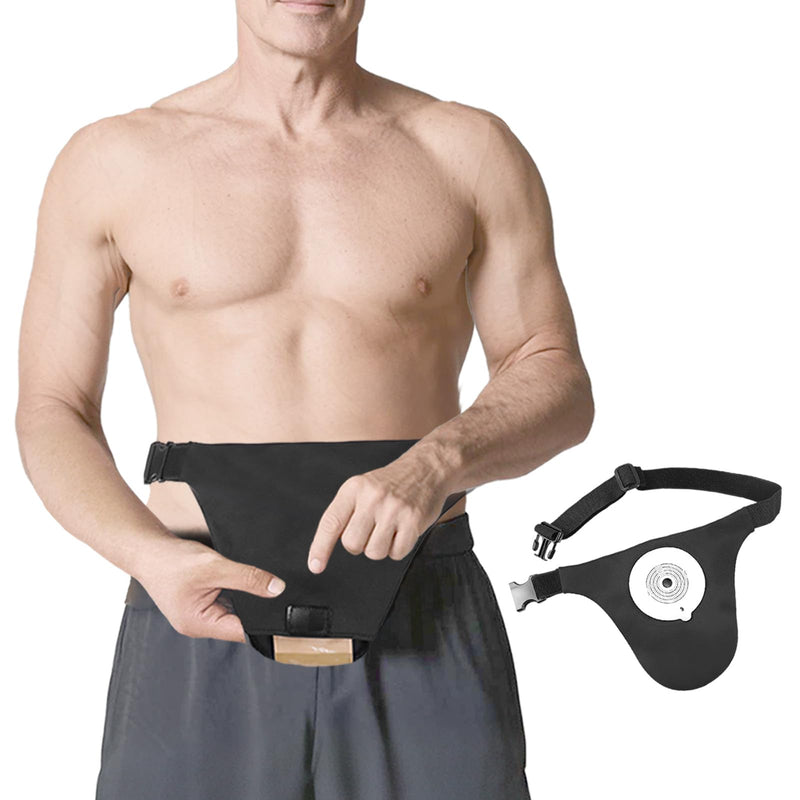 [Australia] - Ostomy Belts for Men and Women Adjustable Stealth Belt for Ostomy Bag Men Women Breathable Ostomy Colostomy Bag covers for Women Colostomy Supplies 