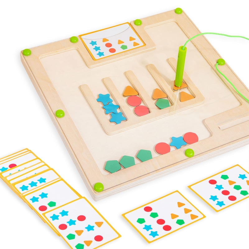 [Australia] - Alzheimers Products for Elderly - Sorting Activities for Dementia Patients, Memory Care Activities for Seniors, Tile Matching Cognitive Busy Box Board Gadgets Gifts Large Wooden 