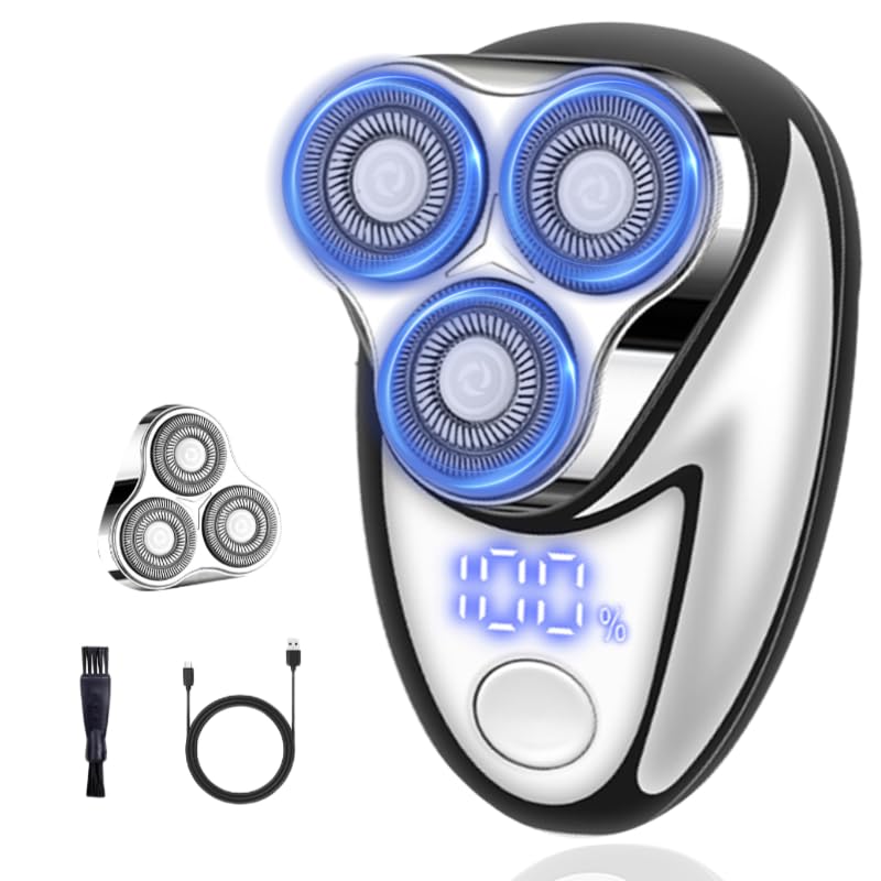 [Australia] - Mini Electric Shaver, Mini Portable Razor, USB Rechargeable Waterproof Shaver for Travel Office,Wet & Dry Electric Pubic Trimmer, Waterproof Body Groomer (for Men) 