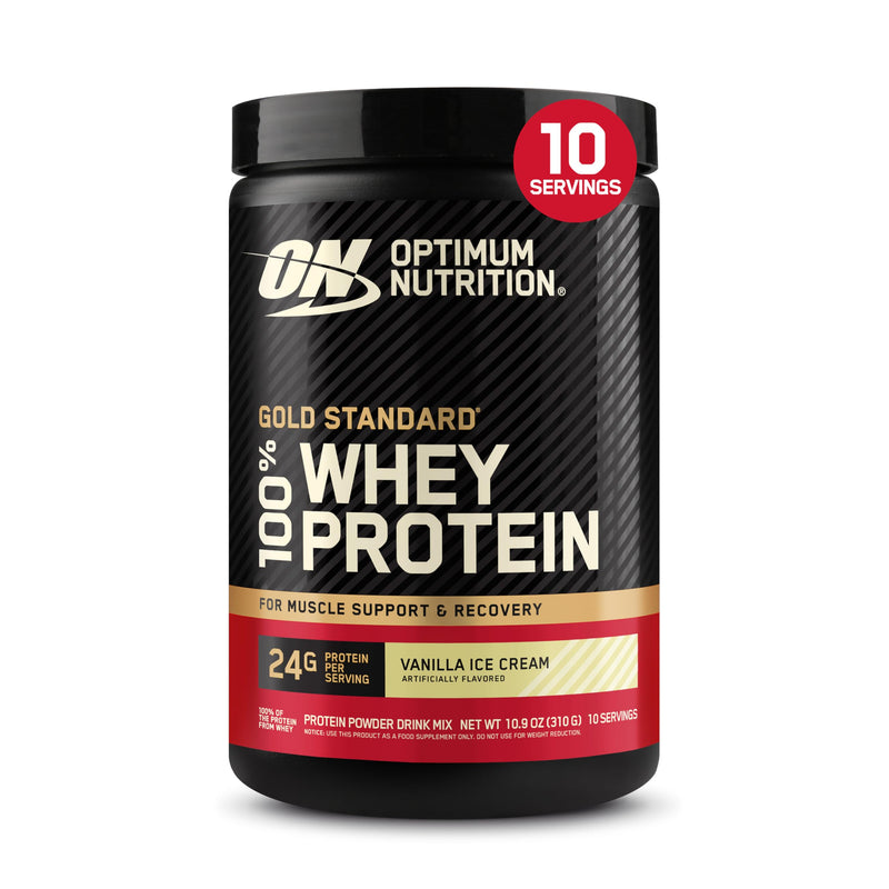 [Australia] - Optimum Nutrition Gold Standard 100% Whey Protein Powder, Vanilla Ice Cream, 0.68 Pound (Pack of 1) 10.9 Ounce (Pack of 1) 
