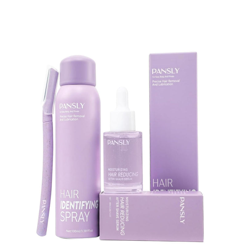 [Australia] - Hair Identifying Spray Kit,Hair Identifier Spray (100mL)for Face Shaving with After Shave Serum(30mL) Kit,Moisturizing&Smoothing skin &Hair Reducing Skin Care Dermaplaner Spray Set for Women Men 