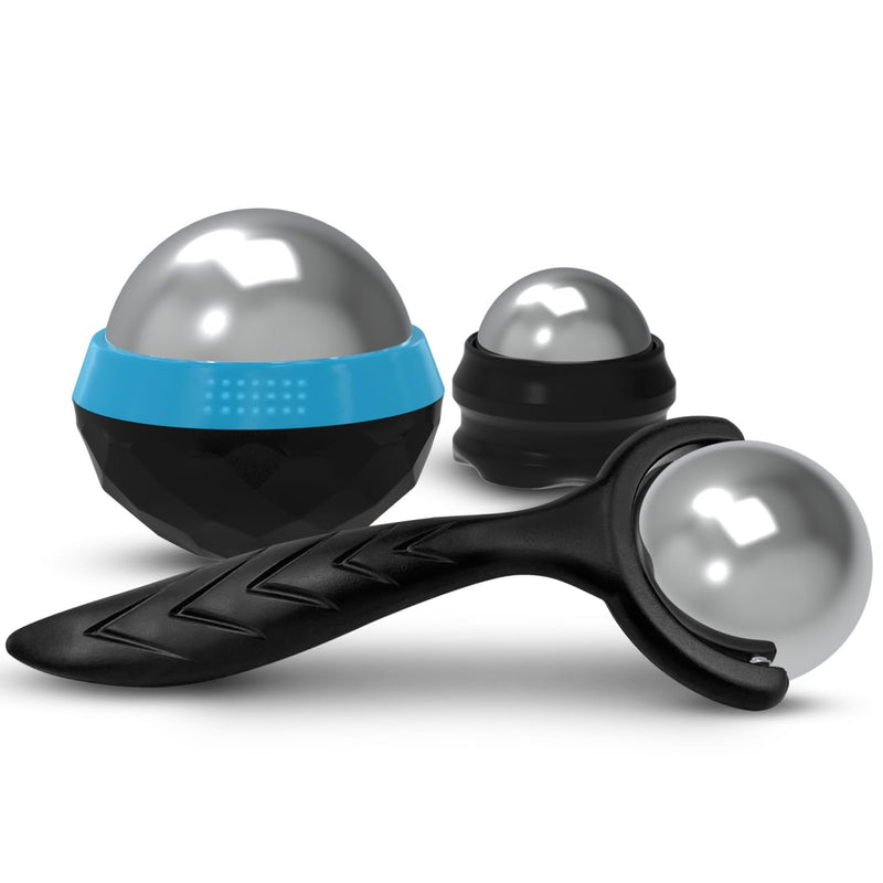 [Australia] - Cold & Hot Therapy Massage Balls – Set of 3 Ice and Heat Physical Therapy Tools for Deep Tissue, Myofascial Release, Trigger Point, Plantar Fasciitis - Back, Neck, Foot, Face, Muscle Pain Relief 