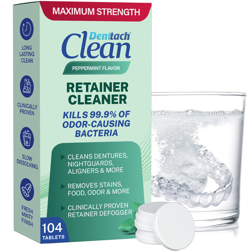 [Australia] - Retainer Cleaner Tablets, Invisalign Cleaner, Retainer Cleanser and Defogger, Denture Cleaning Tablets, Deep Clean Invisalign, Retainers, Dentures, Aligners, Night Guard, 5 Month Supply Pack of 1 