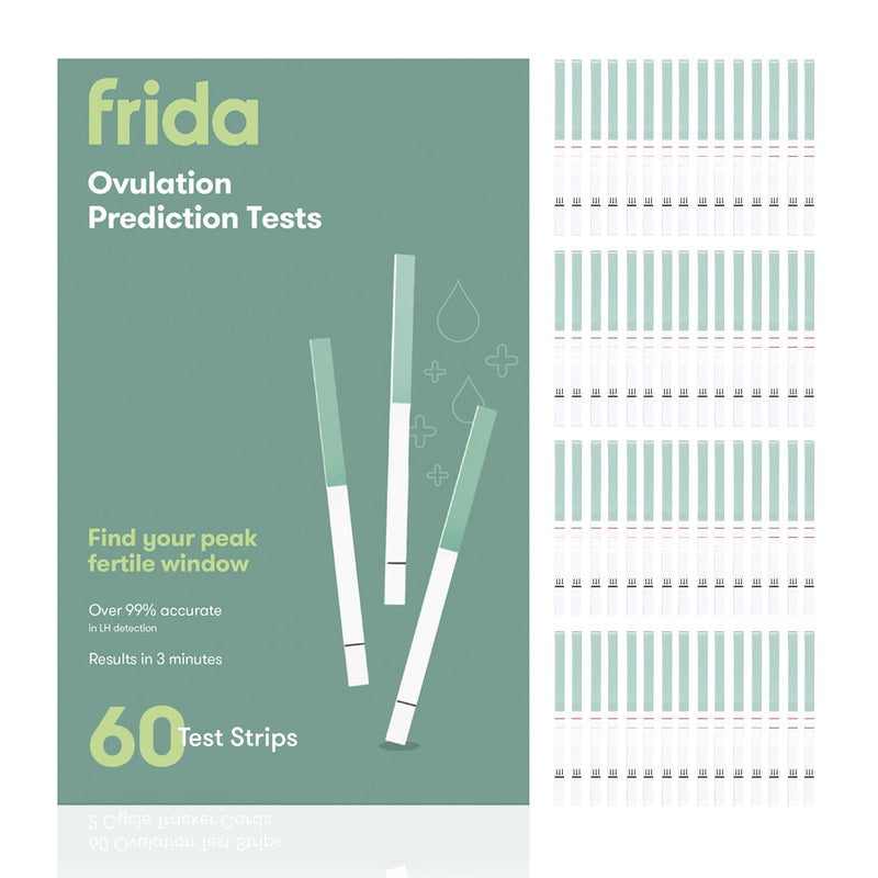 [Australia] - Frida Fertility at-Home Ovulation Test Kit, Easy-to-Use LH Test Strips for Ovulation Prediction Fertility Tracker, 99% Accuracy, Find 2 Most Fertile Days to Conceive, 60 Count 
