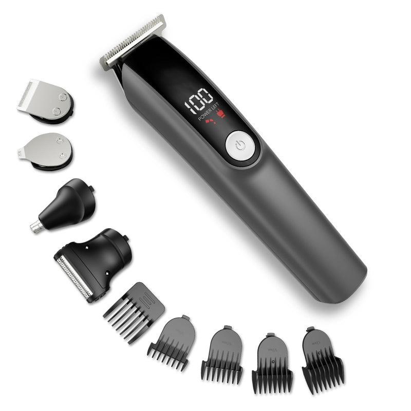 [Australia] - Beard Trimmer for Men 5 in 1 Electric Razor for Nose, Body, Face and Mustache Grooming Kit Cordless Hair Clipper Trimmer with Smart Charge Technology 