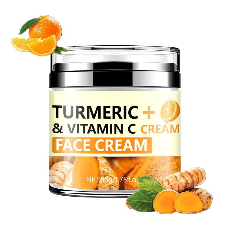Turmeric Firming Face Cream,Hydrating Anti-wrinkle Tighten Lift Face Cream for Smooths Wrinkles, Tightening and Lift Skin, Fine lines, Loose & Sagging Skin for Dry, Sensitive & Dull 1.76 oz
