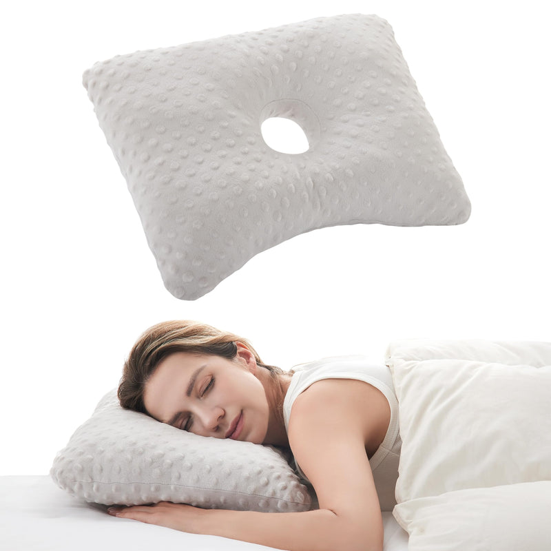 [Australia] - Ear Piercing Pillow for Side Sleeping,Piercing Pillow for Side Sleepers,Ear Hole Donut Pillow for Ear Piercing, Earring Cushion 