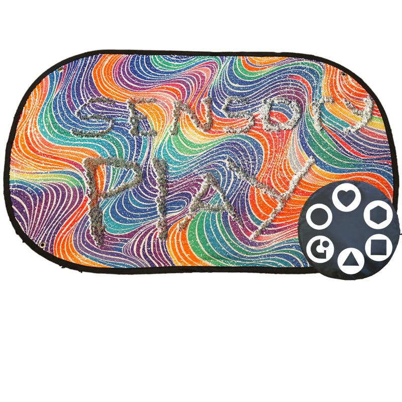 [Australia] - SENSORY4U Sensory Floor and Wall Mat for Kids – Large Sequin Flip Play Mat for Tactile Fun and Interactive Play – Reversible Fidget Rug for Playrooms, Classrooms and Bedrooms 