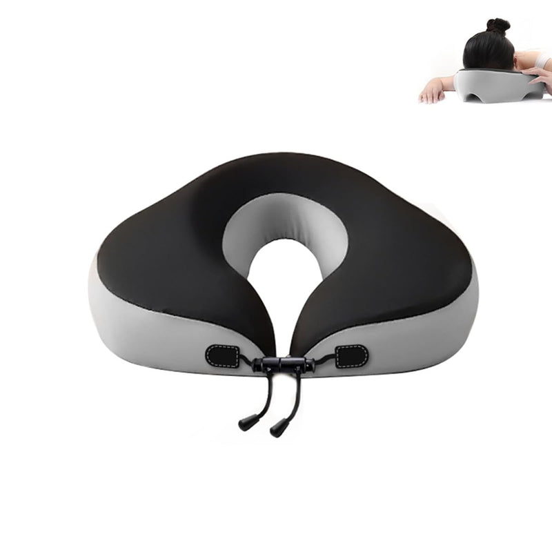 [Australia] - chislim Face Down Recovery Pillow with Adjustable Strap for Eye Surgery & Vitrectomy | Prone Sleeping Headrest with Removable Cover | BBL Post-Surgery Support Equipment (Grey) Grey 