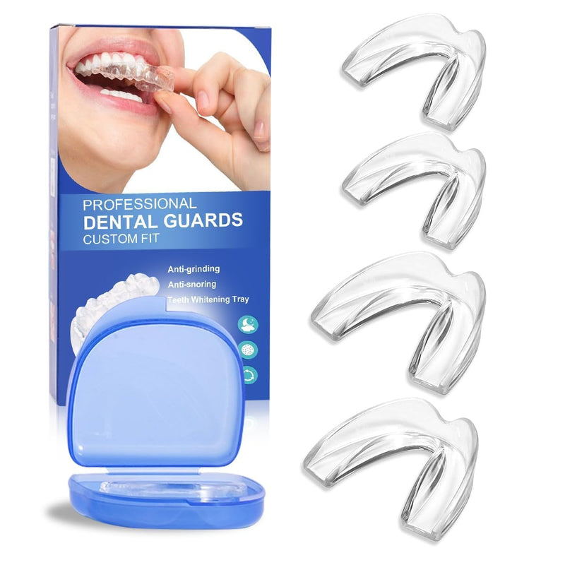 [Australia] - Mouth Guard for Grinding Teeth at Night,Mouthguards for Grinding of Teeth Protection for Teeth,Reusable Teeth Grinding,for Teeth Grinding, Night Guards for Teeth Grinding(4 Pack/Two Size) 