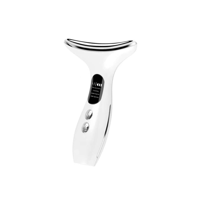 3-in-1 LED Skin Sculptor - Red Light Neck Massager with Heat - Ergonomic Relaxation Device for Muscle Comfort & Skin Care, Non-Medical Personal Use,White,2025