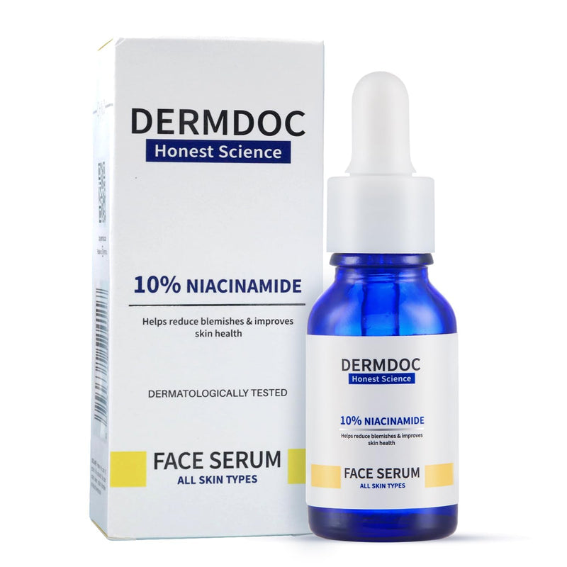 DermDoc 10% Niacinamide Face Serum | Lightweight Vitamin B3 Face Serum for Daily Skincare | 30 ml / 1 fl oz