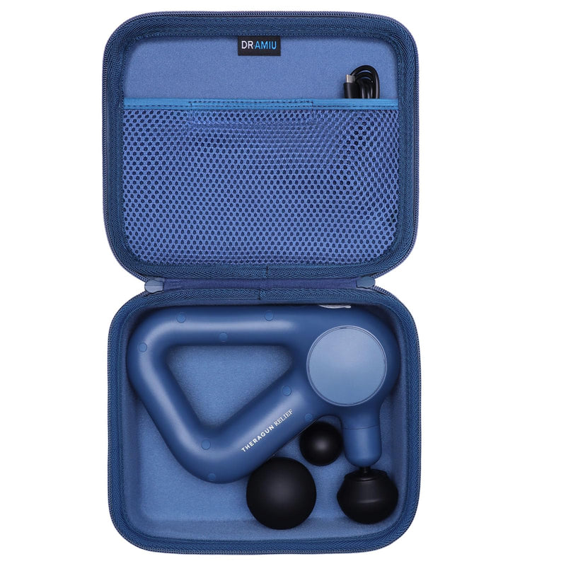 Case for TheraGun Relief Handheld Percussion Massage Gun, Blue | Travel Carrying Protective Storage Massage Bag (Case Only)