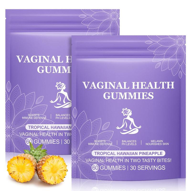 Pineapple Gummies for Women PH 120 Count, PH Balance for Women, Probiotics Vaginal Gummy, Improve Immune, Hawaiian Pineapple Flavor, Vegan & Low Sugar, Premium Balance Gummies 120 Count (Pack of 1)