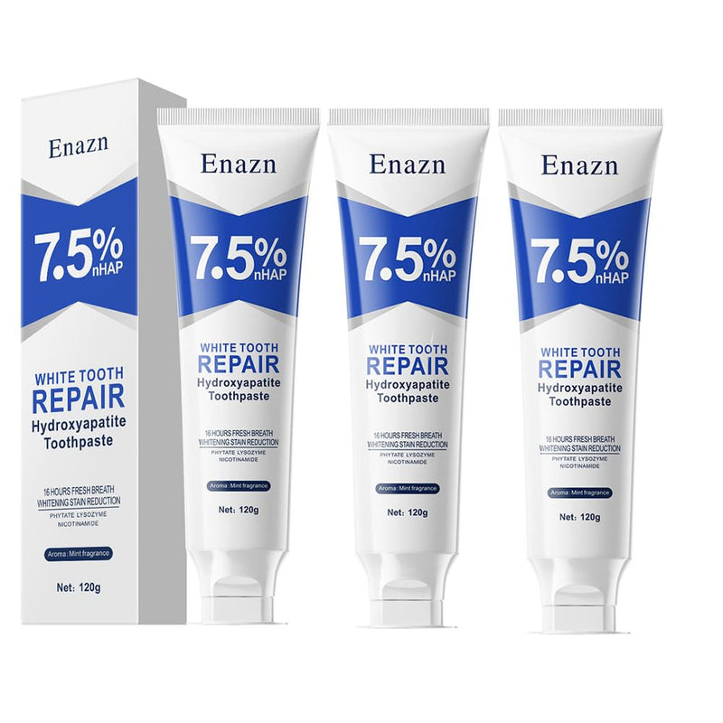[Australia] - 7.5% Nano Hydroxyapatite Toothpastes for Enamel Protection and Tooth Strengthening, Fluoride-Free Cooling Mint, Promotes Fresh Breath, Daily Use for Oral Health Mild Mint, 4.23 Oz（3pcs） 3pcs 2*3*4 
