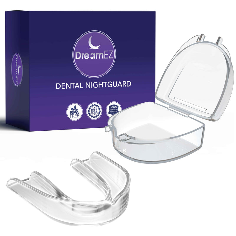 [Australia] - Anti Grinding Mouth Guard for Clenching Teeth at Night, Professional Dental Night Guard for Grinding and Bruxing, Made in The USA (1-Pack) Clear 