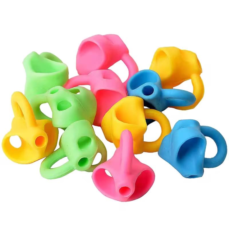 [Australia] - 10 PCS Pencil Finger Grips for Kids Handwriting Grip Posture Correction Training Pen Writing Aid Tool for Kids Toddler Preschool Children Adults Students Special Needs 