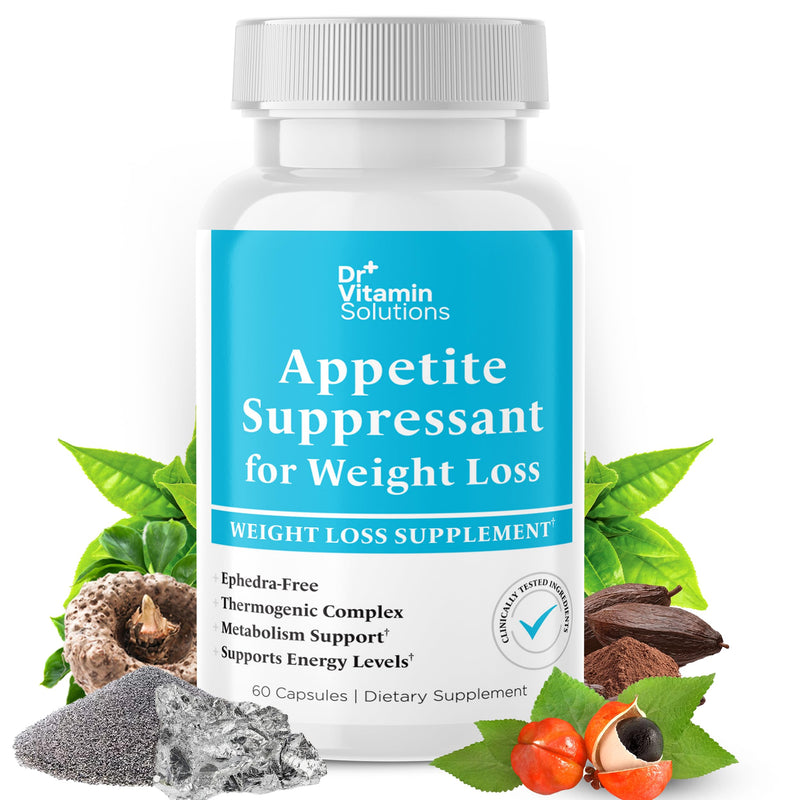 Appetite Suppressant for Weight Loss - Thermogenic Diet Pills for Women | Belly Fat Burner for Men and Women, Garcinia, Guarana, Metabolism Booster, Ephedra Free, Non-GMO, Made in USA, 60 Capsules 60 Count