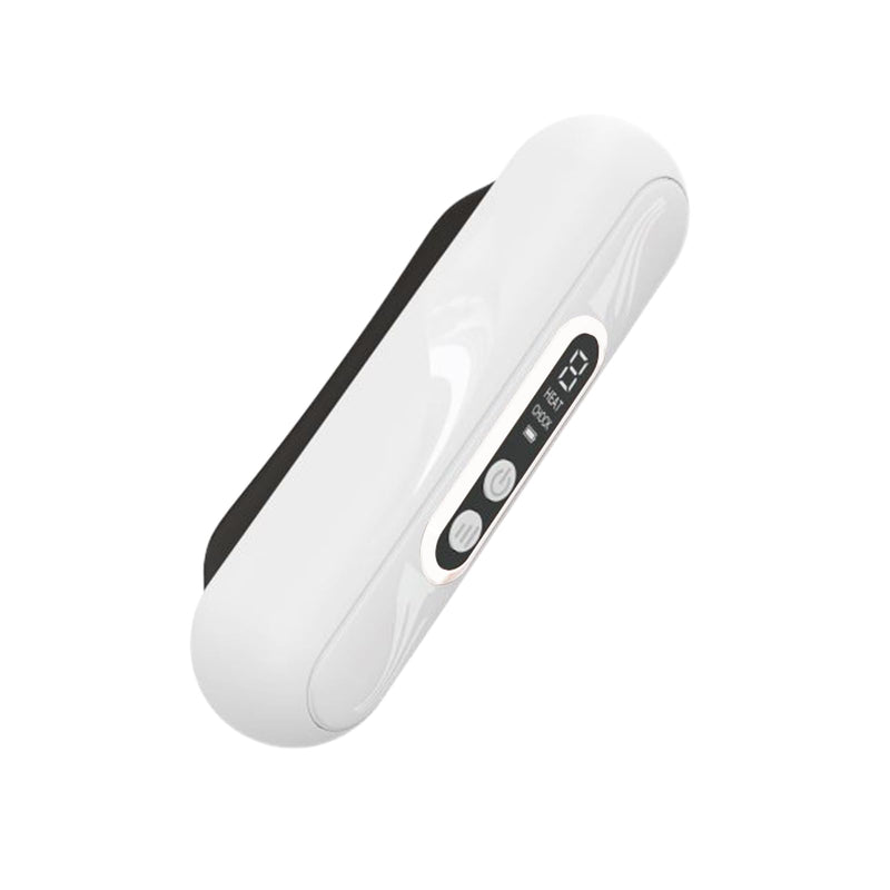 [Australia] - Heated Gua Sha Scraping Massage Tool by TheraStone mini; Skin Scraping Stone with Heat & Vibration, with Bian Stone,Soft-Tissue Massage, Improve Blood Circulation, Relieve Pain, Anti-Aging (White) 