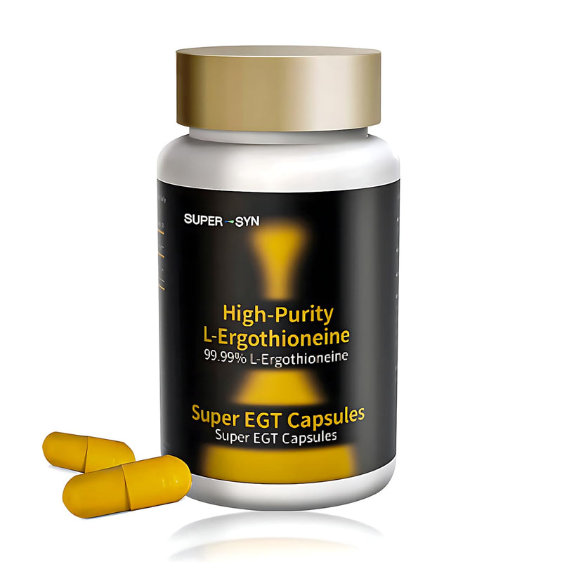 L-Ergothioneine 50mg of Ultra-Pure, Antioxidant Dietary Supplement, Cellular Health, Cognitive Health, Longevity, Gluten-Free, Vegetarian, Non-GMO