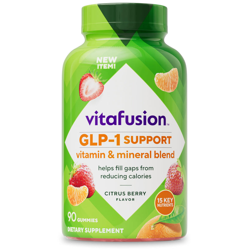 Vitafusion GLP1 Gummy Supplement | 90 Multivitamin Gummies | for Adult Women & Men | Vitamin & Mineral Blend | Citrus Berry Flavor | Gluten and Dairy-Free Supplement