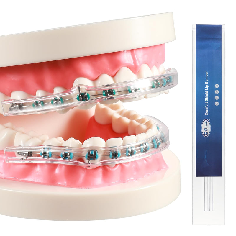 [Australia] - B Rush Comfort Cover for Braces -Orthodontic Lip Bumper, Lip Shield, Mouth Guard for Brackets, Wax Alternative-Dental Lip Protector 