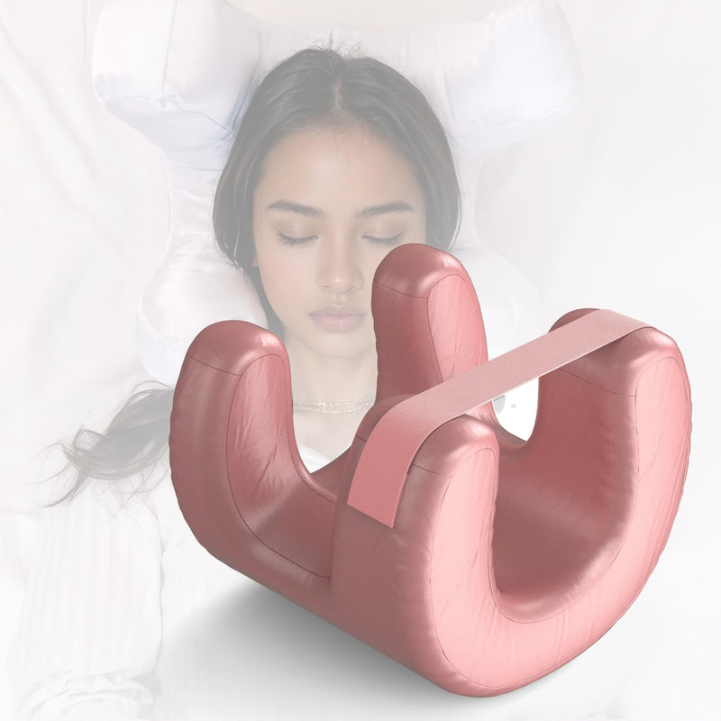 [Australia] - Face Pillow for Wrinkles,Pink Face Massage Pillow Sleeping Face Down for Wrinkles Satin for Maintaining Facial Wrinkles and Sleep Lines Pink 