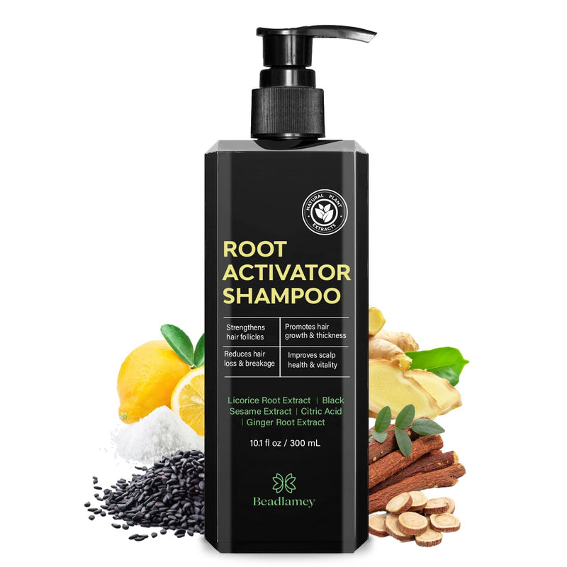 Root Activator Shampoo for Men: Hair Growth Shampoo for Hair Loss and Thinning Hair - 10.1 fl oz / 300 mL Root Activator Shampoo 10.1 Fl Oz (Pack of 1)