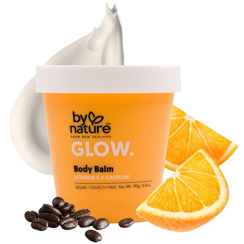 By Nature Glow Vitamin C + Caffeine Body Balm - 6.8 oz