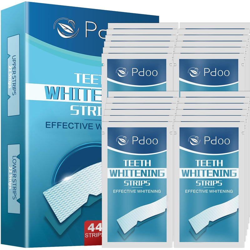 Teeth Whitening Strips for Sensitive Teeth 44 Count Whitener Strips | Tooth Whitening Stirps with Non Slip & Enamel Safe, Teeth Brightening Kit for Smoking Coffee Wine Stains Removal Fastly Blue 1 Count (Pack of 44)