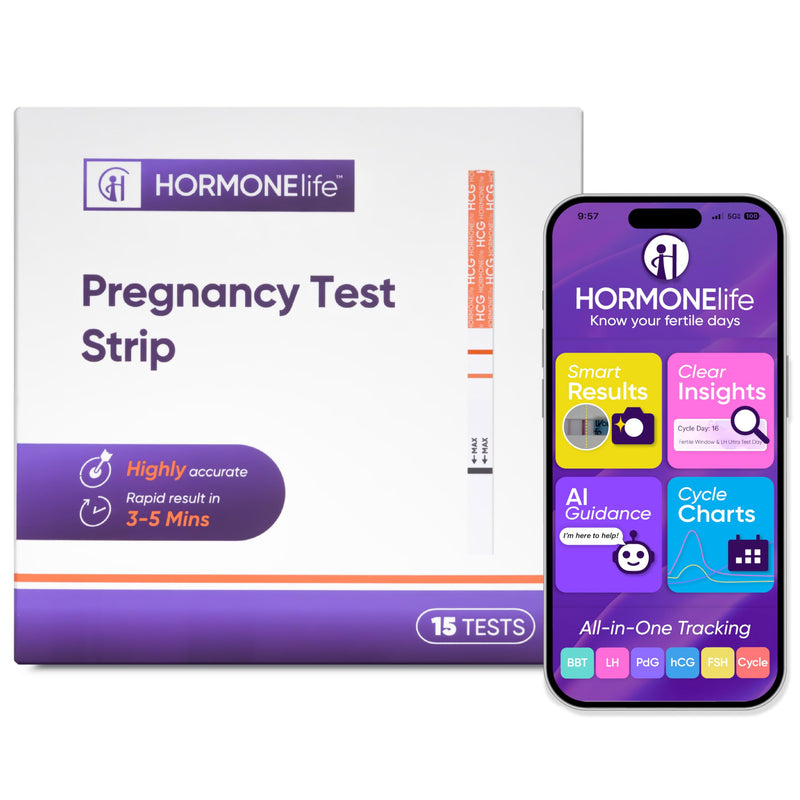HORMONElife Pregnancy Test Strips –hCG Urine Test Strips 15 Count | Early Detection, At-Home Urine Test, Individually Sealed, Results In Minutes