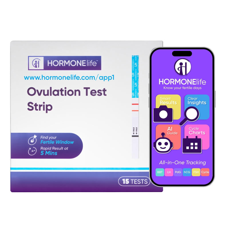 HORMONElife Ovulation Test Strips, LH Ovulation Tests 15 Count | Track Ovulation Patterns And Fertility Timing With Convenient At-Home LH Hormone Testing 1 Count (Pack of 15)