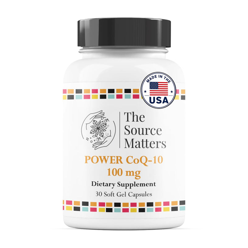 Power CoQ-10 Dietary Supplement | Nutrient Support for Natural Cellular Energy Production, Antioxidant Protection, and Overall Wellness with Vitamin E (30 Soft Gel Capsules)